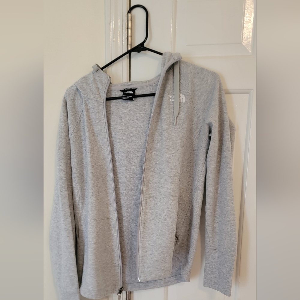 The North Face Heather Gray Zip-Up Hoodie